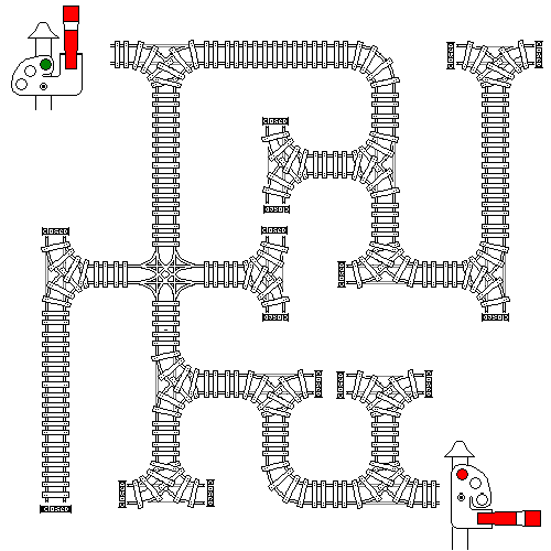 Train Track style TILER using Train Signals as START/STOP, free to use MAZE CREATOR TILER