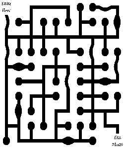 Circuit 1 - Circuit board 1, PC board style TILER, has multiple segments for some tiler segments MAZE CREATOR TILER